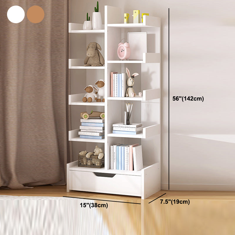 Scandinavian Manufactured Wood Etagere Bookshelf Vertical Open Bookcase for Home Clearhalo 'Bookcases' 'furn' 'furn_bookcases' 'Furniture' 'furniture_bookcases' 'Office Furniture' 4987416