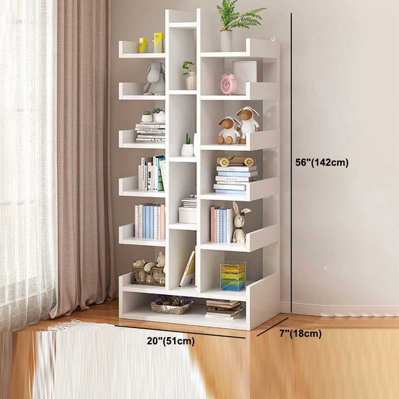 Scandinavian Manufactured Wood Etagere Bookshelf Vertical Open Bookcase for Home Clearhalo 'Bookcases' 'furn' 'furn_bookcases' 'Furniture' 'furniture_bookcases' 'Office Furniture' 4987417