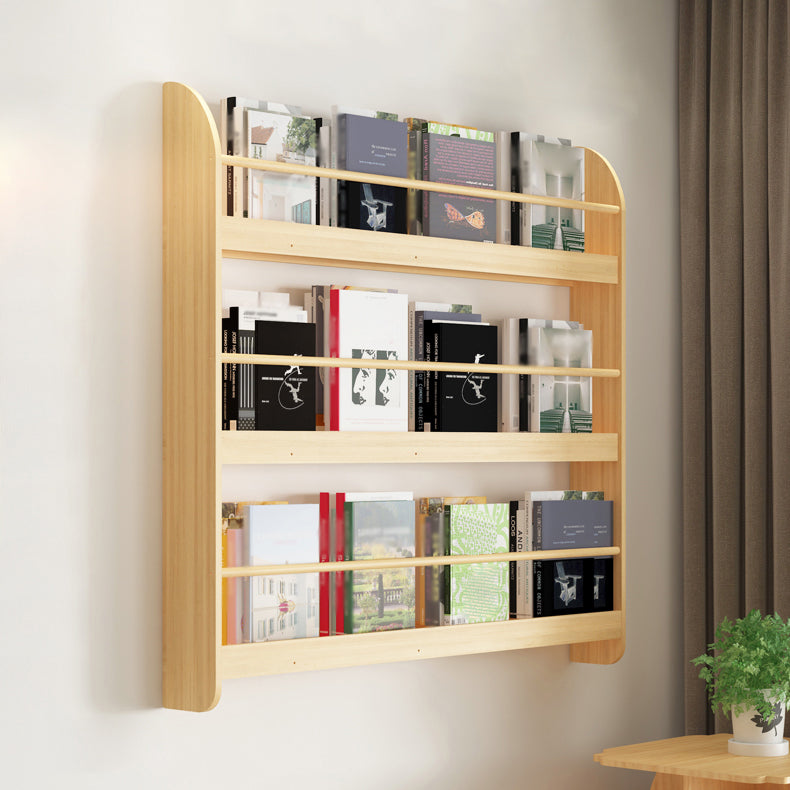 Contemporary Wall Unit Bookshelf Natural Pine Wood Bookcase for Bedroom Clearhalo 'Bookcases' 'furn' 'furn_bookcases' 'Furniture' 'furniture_bookcases' 'Office Furniture' 4987421