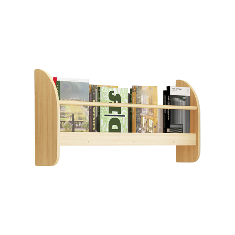 Contemporary Wall Unit Bookshelf Natural Pine Wood Bookcase for Bedroom 31.5"L x 4.7"W x 12.6"H Clearhalo 'Bookcases' 'furn' 'furn_bookcases' 'Furniture' 'furniture_bookcases' 'Office Furniture' 4987422