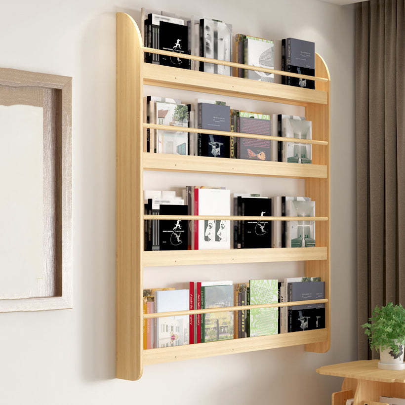 Contemporary Wall Unit Bookshelf Natural Pine Wood Bookcase for Bedroom Clearhalo 'Bookcases' 'furn' 'furn_bookcases' 'Furniture' 'furniture_bookcases' 'Office Furniture' 4987423