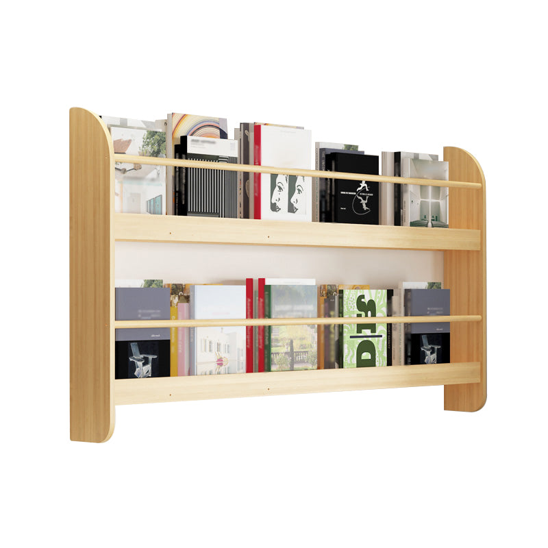 Contemporary Wall Unit Bookshelf Natural Pine Wood Bookcase for Bedroom 47.2"L x 4.7"W x 24"H Clearhalo 'Bookcases' 'furn' 'furn_bookcases' 'Furniture' 'furniture_bookcases' 'Office Furniture' 4987424