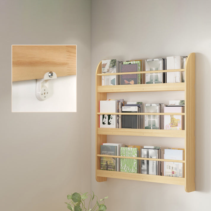 Contemporary Wall Unit Bookshelf Natural Pine Wood Bookcase for Bedroom Clearhalo 'Bookcases' 'furn' 'furn_bookcases' 'Furniture' 'furniture_bookcases' 'Office Furniture' 4987426