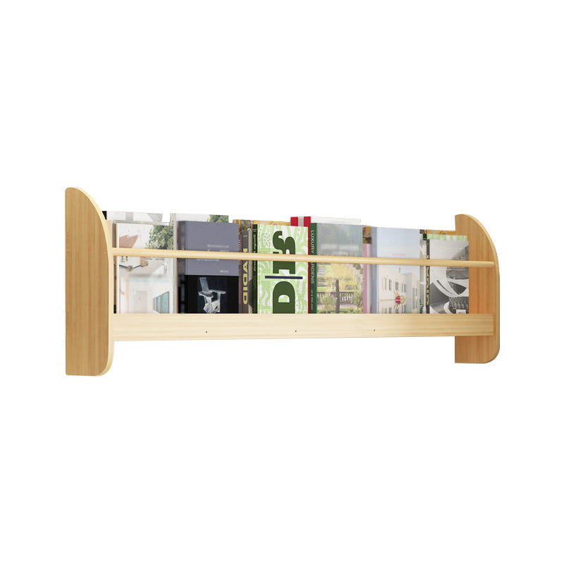 Contemporary Wall Unit Bookshelf Natural Pine Wood Bookcase for Bedroom 47.2"L x 4.7"W x 12.6"H Clearhalo 'Bookcases' 'furn' 'furn_bookcases' 'Furniture' 'furniture_bookcases' 'Office Furniture' 4987427