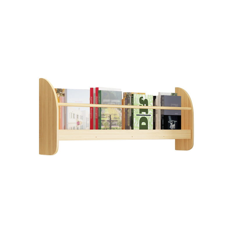 Contemporary Wall Unit Bookshelf Natural Pine Wood Bookcase for Bedroom 39.4"L x 4.7"W x 12.6"H Clearhalo 'Bookcases' 'furn' 'furn_bookcases' 'Furniture' 'furniture_bookcases' 'Office Furniture' 4987429
