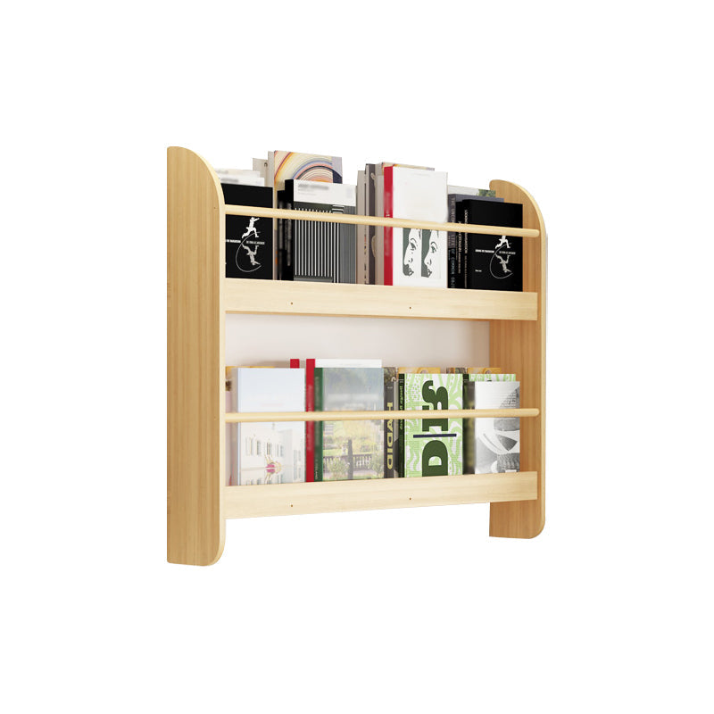 Contemporary Wall Unit Bookshelf Natural Pine Wood Bookcase for Bedroom 31.5"L x 4.7"W x 24"H Clearhalo 'Bookcases' 'furn' 'furn_bookcases' 'Furniture' 'furniture_bookcases' 'Office Furniture' 4987432