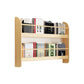 Contemporary Wall Unit Bookshelf Natural Pine Wood Bookcase for Bedroom 39.4"L x 4.7"W x 24"H Clearhalo 'Bookcases' 'furn' 'furn_bookcases' 'Furniture' 'furniture_bookcases' 'Office Furniture' 4987434