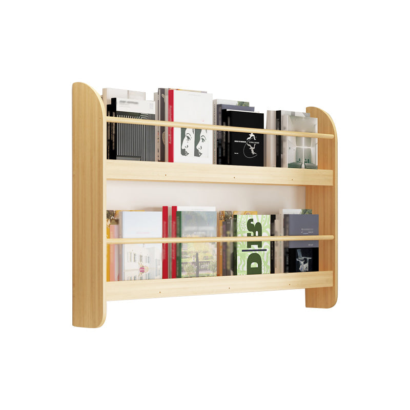 Contemporary Wall Unit Bookshelf Natural Pine Wood Bookcase for Bedroom 39.4"L x 4.7"W x 24"H Clearhalo 'Bookcases' 'furn' 'furn_bookcases' 'Furniture' 'furniture_bookcases' 'Office Furniture' 4987434