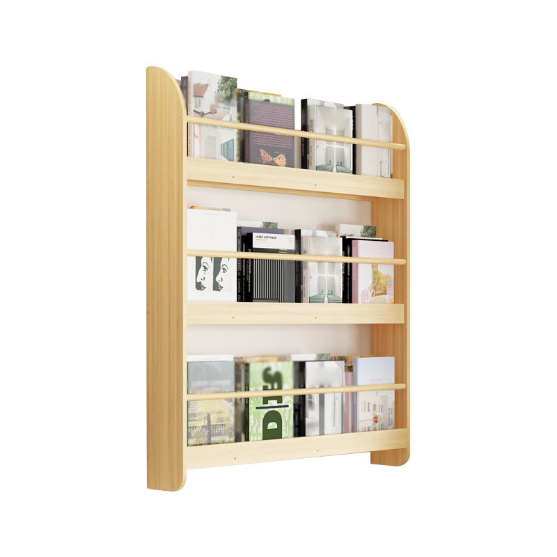Contemporary Wall Unit Bookshelf Natural Pine Wood Bookcase for Bedroom 31.5"L x 4.7"W x 36.2"H Clearhalo 'Bookcases' 'furn' 'furn_bookcases' 'Furniture' 'furniture_bookcases' 'Office Furniture' 4987435