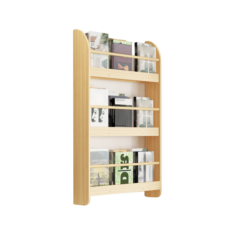 Contemporary Wall Unit Bookshelf Natural Pine Wood Bookcase for Bedroom 23.6"L x 4.7"W x 36.2"H Clearhalo 'Bookcases' 'furn' 'furn_bookcases' 'Furniture' 'furniture_bookcases' 'Office Furniture' 4987436