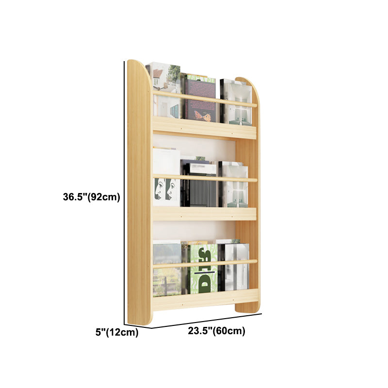 Contemporary Wall Unit Bookshelf Natural Pine Wood Bookcase for Bedroom Clearhalo 'Bookcases' 'furn' 'furn_bookcases' 'Furniture' 'furniture_bookcases' 'Office Furniture' 4987450
