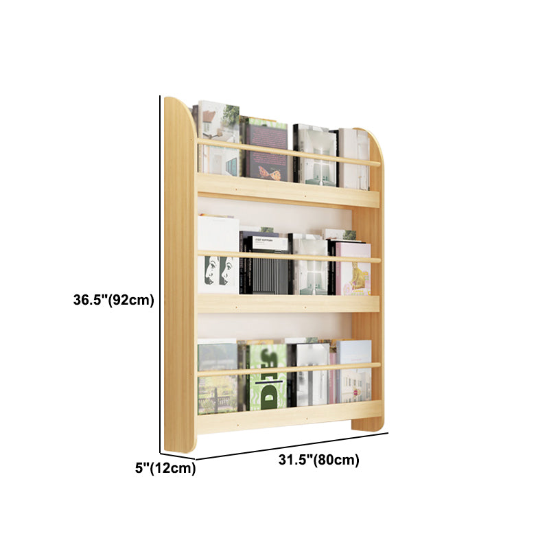 Contemporary Wall Unit Bookshelf Natural Pine Wood Bookcase for Bedroom Clearhalo 'Bookcases' 'furn' 'furn_bookcases' 'Furniture' 'furniture_bookcases' 'Office Furniture' 4987451