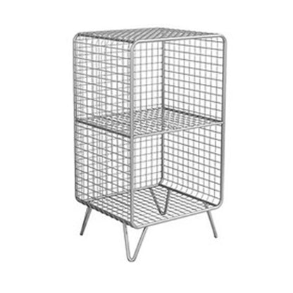 Metal Modern Standard Bookshelf Closed Back Bookcase for Home Office 14"L x 12"W x 26"H Silver Clearhalo 'Bookcases' 'furn' 'furn_bookcases' 'Furniture' 'furniture_bookcases' 'Office Furniture' 4987468