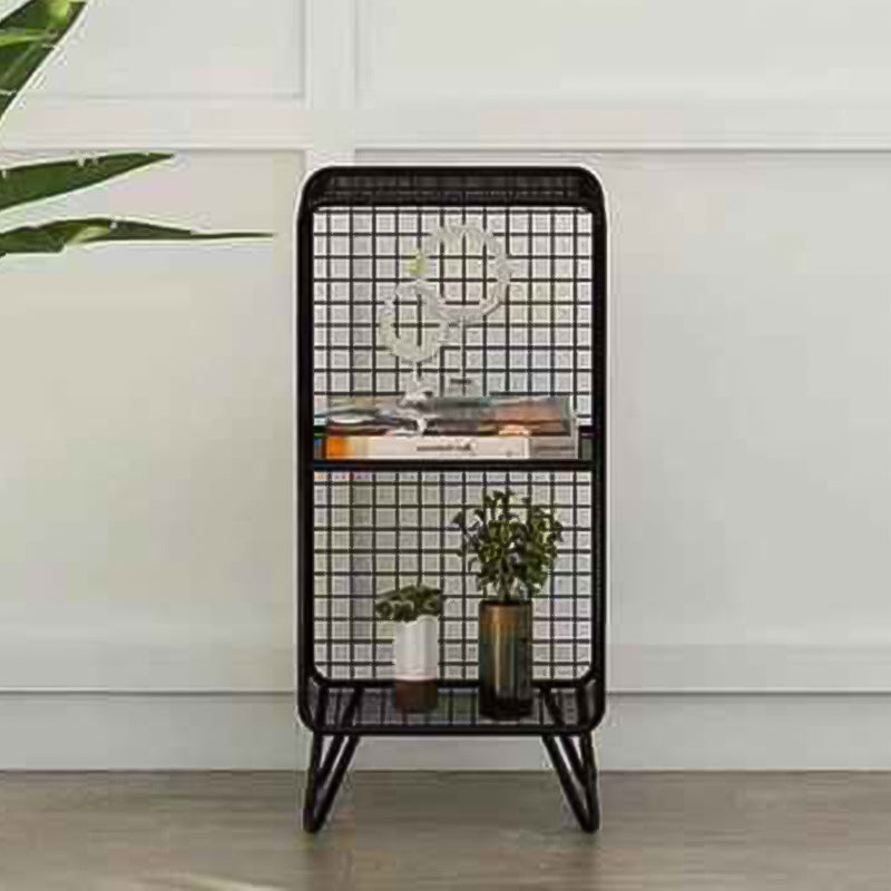 Metal Modern Standard Bookshelf Closed Back Bookcase for Home Office 14"L x 12"W x 26"H Black Clearhalo 'Bookcases' 'furn' 'furn_bookcases' 'Furniture' 'furniture_bookcases' 'Office Furniture' 4987474