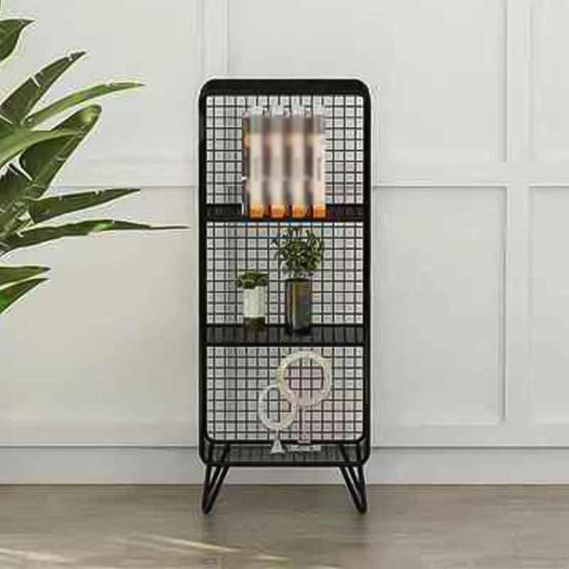 Metal Modern Standard Bookshelf Closed Back Bookcase for Home Office 14"L x 12"W x 35"H Black Clearhalo 'Bookcases' 'furn' 'furn_bookcases' 'Furniture' 'furniture_bookcases' 'Office Furniture' 4987476