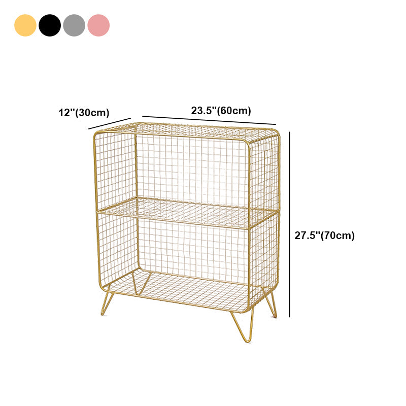 Metal Modern Standard Bookshelf Closed Back Bookcase for Home Office Clearhalo 'Bookcases' 'furn' 'furn_bookcases' 'Furniture' 'furniture_bookcases' 'Office Furniture' 4987480