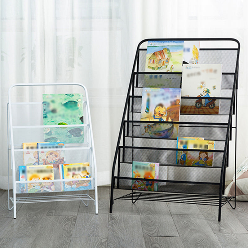 Modern Metal Ladder Bookshelf Iron Closed Back Bookcase for Home Clearhalo 'Bookcases' 'furn' 'furn_bookcases' 'Furniture' 'furniture_bookcases' 'Office Furniture' 4987482