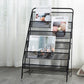 Modern Metal Ladder Bookshelf Iron Closed Back Bookcase for Home Clearhalo 'Bookcases' 'furn' 'furn_bookcases' 'Furniture' 'furniture_bookcases' 'Office Furniture' 4987487