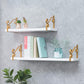 Closed Back Bookshelf Glam Style Wall Mounted Bookcase for Office Home Study Room Clearhalo 'Bookcases' 'furn' 'furn_bookcases' 'Furniture' 'furniture_bookcases' 'Office Furniture' 4987502