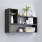 Wall Mounted Bookcase Engineered Wood Bookshelf for Home Office Study Room Black Clearhalo 'Bookcases' 'furn' 'furn_bookcases' 'Furniture' 'furniture_bookcases' 'Office Furniture' 4987526