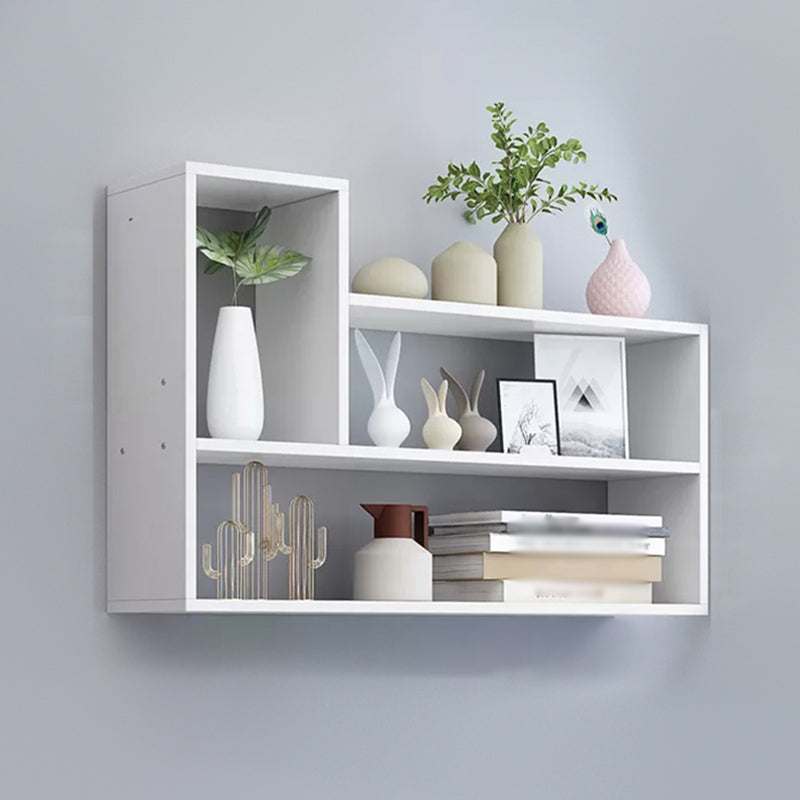 Wall Mounted Bookcase Engineered Wood Bookshelf for Home Office Study Room White Clearhalo 'Bookcases' 'furn' 'furn_bookcases' 'Furniture' 'furniture_bookcases' 'Office Furniture' 4987531