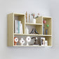 Wall Mounted Bookcase Engineered Wood Bookshelf for Home Office Study Room Off-White Clearhalo 'Bookcases' 'furn' 'furn_bookcases' 'Furniture' 'furniture_bookcases' 'Office Furniture' 4987534