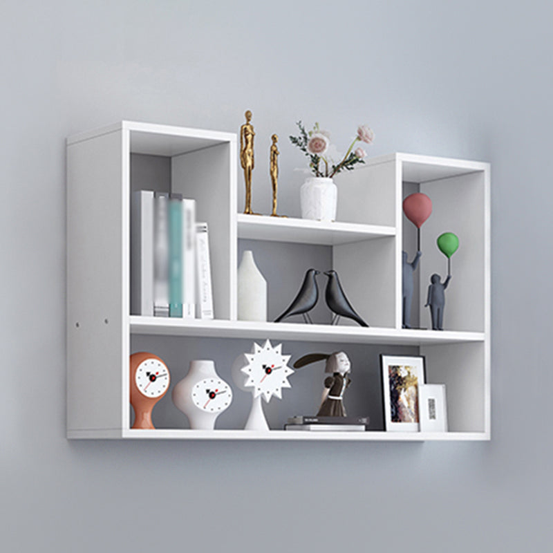 Wall Mounted Bookcase Engineered Wood Bookshelf for Home Office Study Room White Clearhalo 'Bookcases' 'furn' 'furn_bookcases' 'Furniture' 'furniture_bookcases' 'Office Furniture' 4987536