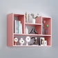 Wall Mounted Bookcase Engineered Wood Bookshelf for Home Office Study Room Pink Clearhalo 'Bookcases' 'furn' 'furn_bookcases' 'Furniture' 'furniture_bookcases' 'Office Furniture' 4987539