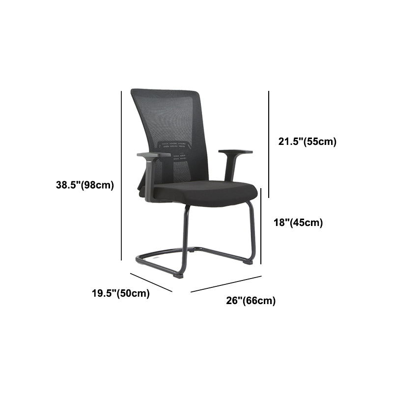Ergonomic Mesh Desk Chair Home Office Fixed Arms Office Chair Clearhalo 'furn' 'furn_office_chair' 'Furniture' 'furniture_office_chair' 'Office Chairs' 'Office Furniture' 'office_chair' 4992235