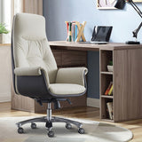 Modern Leather Executive Chair Tilt Mechanism Swivel Office Chair Clearhalo 'furn' 'furn_office_chair' 'Furniture' 'furniture_office_chair' 'Office Chairs' 'Office Furniture' 'office_chair' 4992236
