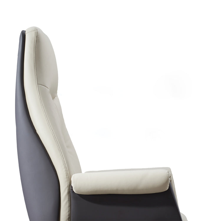 Modern Leather Executive Chair Tilt Mechanism Swivel Office Chair Clearhalo 'furn' 'furn_office_chair' 'Furniture' 'furniture_office_chair' 'Office Chairs' 'Office Furniture' 'office_chair' 4992243