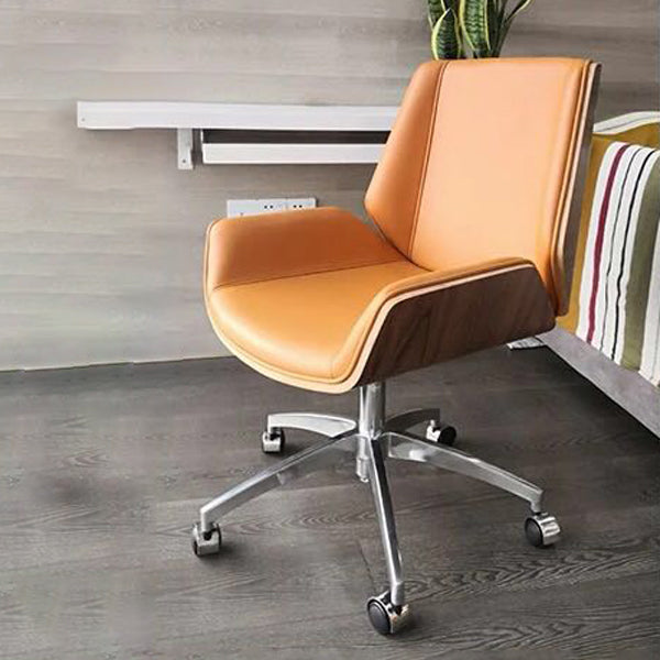 Executive Ergonomic Computer Chair Silver Metal Base Contemporary Office Chair Clearhalo 'furn' 'furn_office_chair' 'Furniture' 'furniture_office_chair' 'Office Chairs' 'Office Furniture' 'office_chair' 4992282