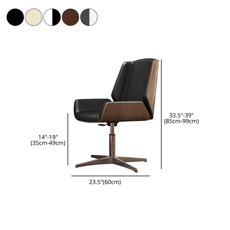 Executive Ergonomic Computer Chair Silver Metal Base Contemporary Office Chair Clearhalo 'furn' 'furn_office_chair' 'Furniture' 'furniture_office_chair' 'Office Chairs' 'Office Furniture' 'office_chair' 4992293
