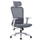 Ergonomic Mesh Desk Chair Modern Style Fixed Arms Chair with Swivel Casters Grey 1 Piece With Headrest Clearhalo 'furn' 'furn_office_chair' 'Furniture' 'furniture_office_chair' 'Office Chairs' 'Office Furniture' 'office_chair' 4992341