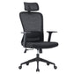 Ergonomic Mesh Desk Chair Modern Style Fixed Arms Chair with Swivel Casters Black 1 Piece With Headrest Clearhalo 'furn' 'furn_office_chair' 'Furniture' 'furniture_office_chair' 'Office Chairs' 'Office Furniture' 'office_chair' 4992345