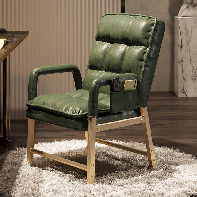 Modern Style Task Chair Ergonomic Mid-Back Office Chair with Fixed Arms Green Without Footrest Clearhalo 'furn' 'furn_office_chair' 'Furniture' 'furniture_office_chair' 'Office Chairs' 'Office Furniture' 'office_chair' 4992392