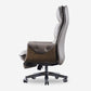 Executive Ergonomic Desk Chair with Padded Arms Chrome Metal Modern Task Chair with Wheels Clearhalo 'furn' 'furn_office_chair' 'Furniture' 'furniture_office_chair' 'Office Chairs' 'Office Furniture' 'office_chair' 4992415
