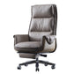 Executive Ergonomic Desk Chair with Padded Arms Chrome Metal Modern Task Chair with Wheels Clearhalo 'furn' 'furn_office_chair' 'Furniture' 'furniture_office_chair' 'Office Chairs' 'Office Furniture' 'office_chair' 4992416
