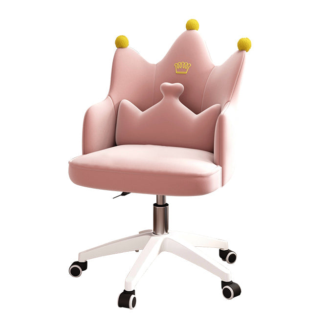 Mid Back Velvet Desk Chair Contemporary Armless Chair with Wheels Clearhalo 'furn' 'furn_office_chair' 'Furniture' 'furniture_office_chair' 'Office Chairs' 'Office Furniture' 'office_chair' 4992444