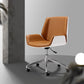 Modern Leather Task Chair Mid-Back Adjustable Swivel Office Chair Clearhalo 'furn' 'furn_office_chair' 'Furniture' 'furniture_office_chair' 'Office Chairs' 'Office Furniture' 'office_chair' 4992548