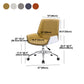 Mid Back Conference Chair Faux Leather Armless Chair for Home Office Clearhalo 'furn' 'furn_office_chair' 'Furniture' 'furniture_office_chair' 'Office Chairs' 'Office Furniture' 'office_chair' 4992601