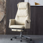 Modern High Back Management Chair Ergonomic Adjustable Executive Leather Chair Clearhalo 'furn' 'furn_office_chair' 'Furniture' 'furniture_office_chair' 'Office Chairs' 'Office Furniture' 'office_chair' 4992603