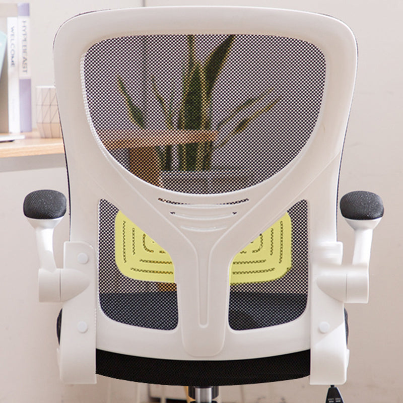 Modern Ergonomic Mesh Task Chair Adjustable Arms Lumbar Support Mid-back Office Chair Clearhalo 'furn' 'furn_office_chair' 'Furniture' 'furniture_office_chair' 'Office Chairs' 'Office Furniture' 'office_chair' 4992658