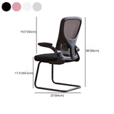 Modern Ergonomic Mesh Task Chair Adjustable Arms Lumbar Support Mid-back Office Chair Clearhalo 'furn' 'furn_office_chair' 'Furniture' 'furniture_office_chair' 'Office Chairs' 'Office Furniture' 'office_chair' 4992660