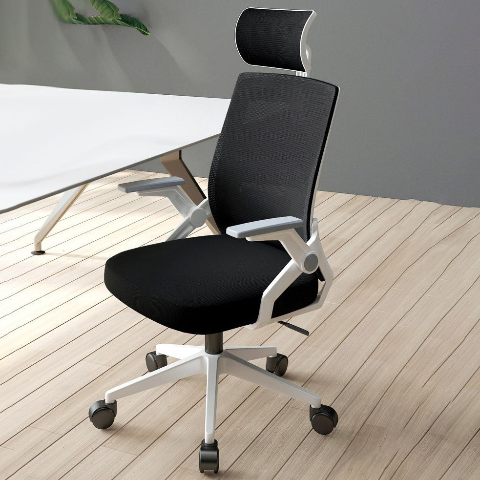 High Back Mesh Desk Chair Adjustable Arms Office Chair for Home Office Clearhalo 'furn' 'furn_office_chair' 'Furniture' 'furniture_office_chair' 'Office Chairs' 'Office Furniture' 'office_chair' 4992661