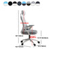 High Back Mesh Desk Chair Adjustable Arms Office Chair for Home Office Clearhalo 'furn' 'furn_office_chair' 'Furniture' 'furniture_office_chair' 'Office Chairs' 'Office Furniture' 'office_chair' 4992692