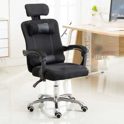 Modern Style Executive Chair High Back Office Chair with Adjustable Arms Black Without Footrest Sponge Clearhalo 'furn' 'furn_office_chair' 'Furniture' 'furniture_office_chair' 'Office Chairs' 'Office Furniture' 'office_chair' 4992704