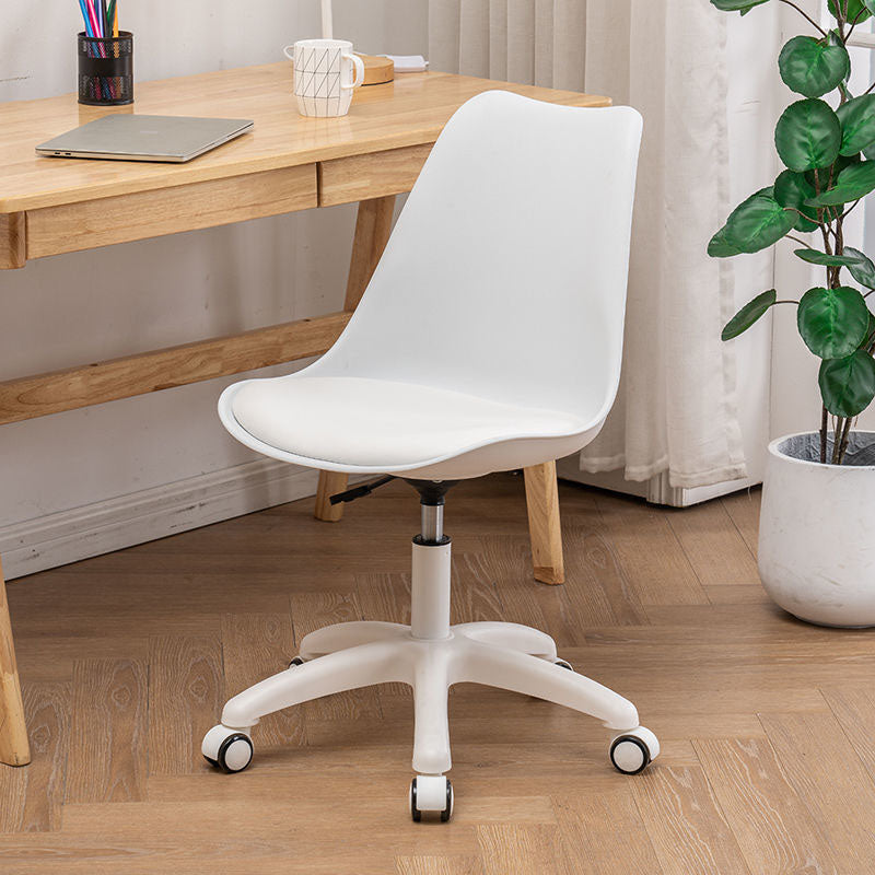 Modern Nylon Conference Chair with Low and Swivel Back Home Office Chair Clearhalo 'Furniture' 'furniture_office_chair' 'Office Chairs' 'Office Furniture' 'office_chair' 4992713