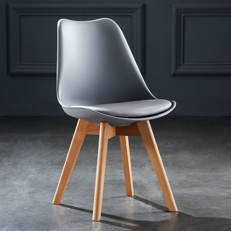 Modern Nylon Conference Chair with Low and Swivel Back Home Office Chair Grey 1 Piece Clearhalo 'Furniture' 'furniture_office_chair' 'Office Chairs' 'Office Furniture' 'office_chair' 4992714