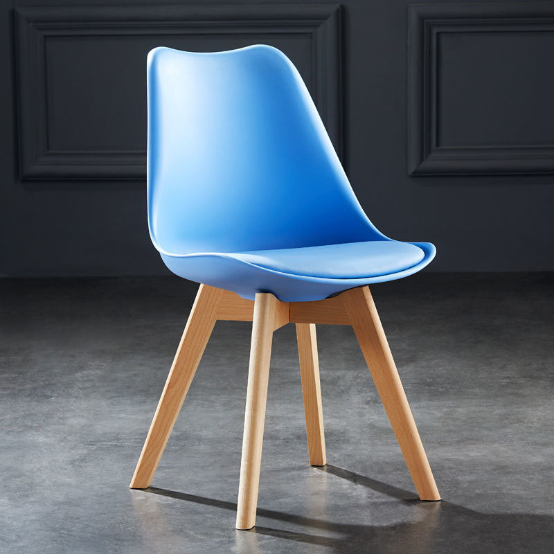 Modern Nylon Conference Chair with Low and Swivel Back Home Office Chair Blue 1 Piece Clearhalo 'Furniture' 'furniture_office_chair' 'Office Chairs' 'Office Furniture' 'office_chair' 4992725